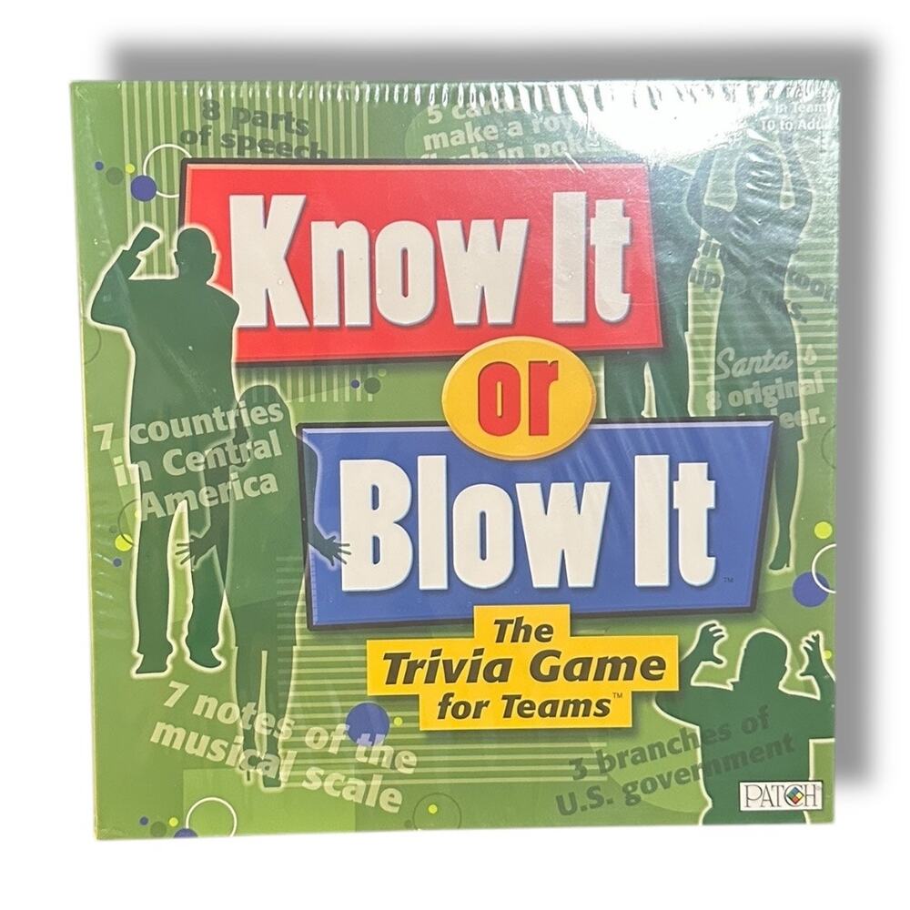 Patch Know It or Blow It Trivia Game